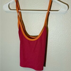 SHEIN Pink and Orange Camisole Top